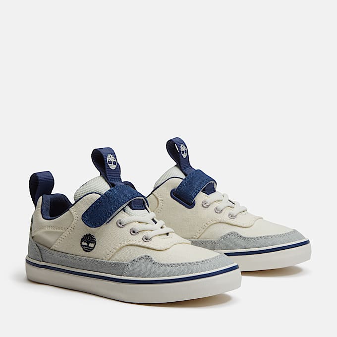 Youth Stone Jump HookandLoop Sneaker TBL Natural Canvas ALT4