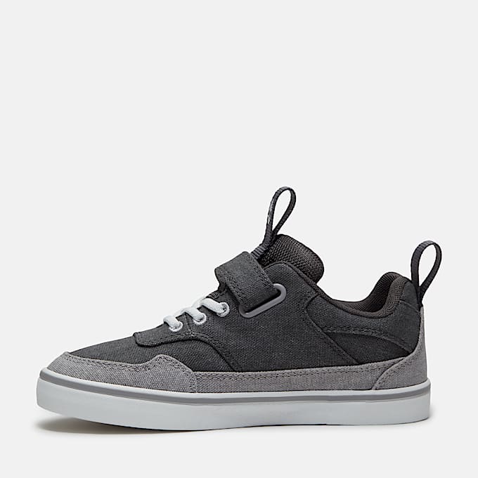Youth Stone Jump HookandLoop Sneaker TBL Dark Grey Canvas ALT6