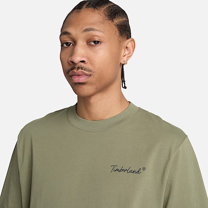 Playera Grfica para hombre New Hampshire Heritage TBL Verde lquen intenso ALT3