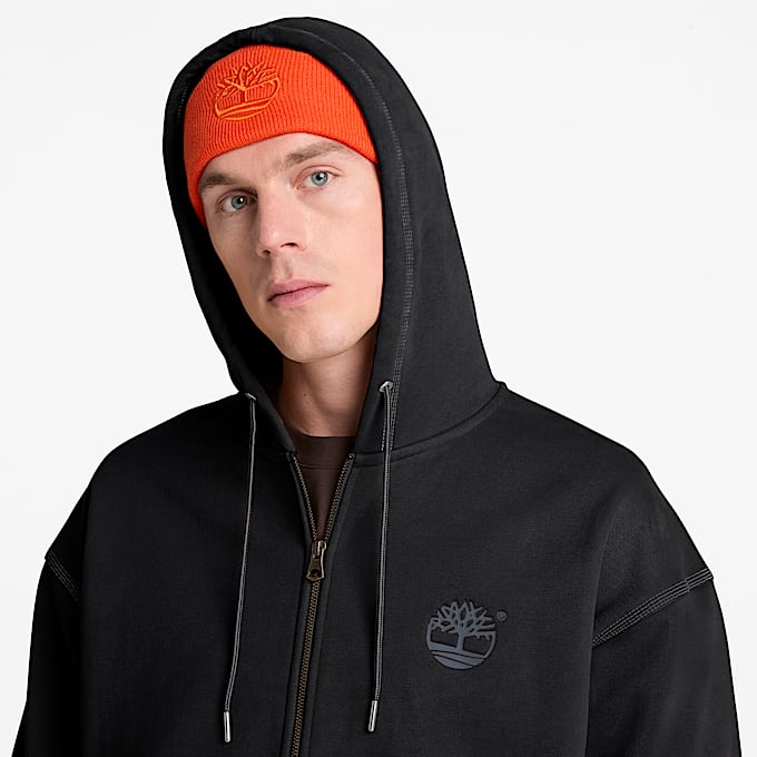Mens Iconic FullZip Hoodie TBL Black ALT3