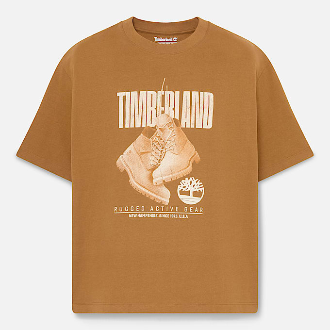 Playera de manga corta Rugged Boot para Hombre TBL Trigo oscuro HERO