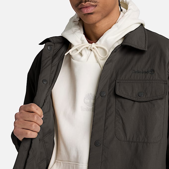 Mens Water Repellent Insulated Shacket TBL Vintage Black ALT3