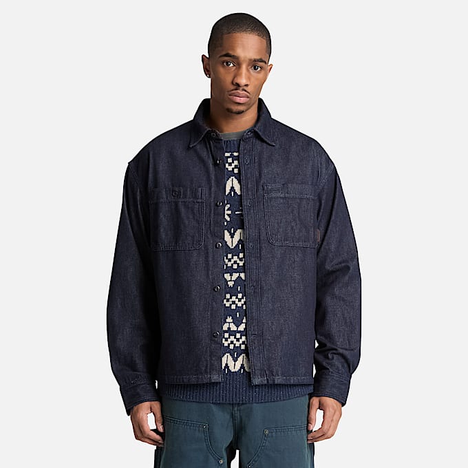 Mens Denim Pocket Shirt TBL Rinse Wash ALT1
