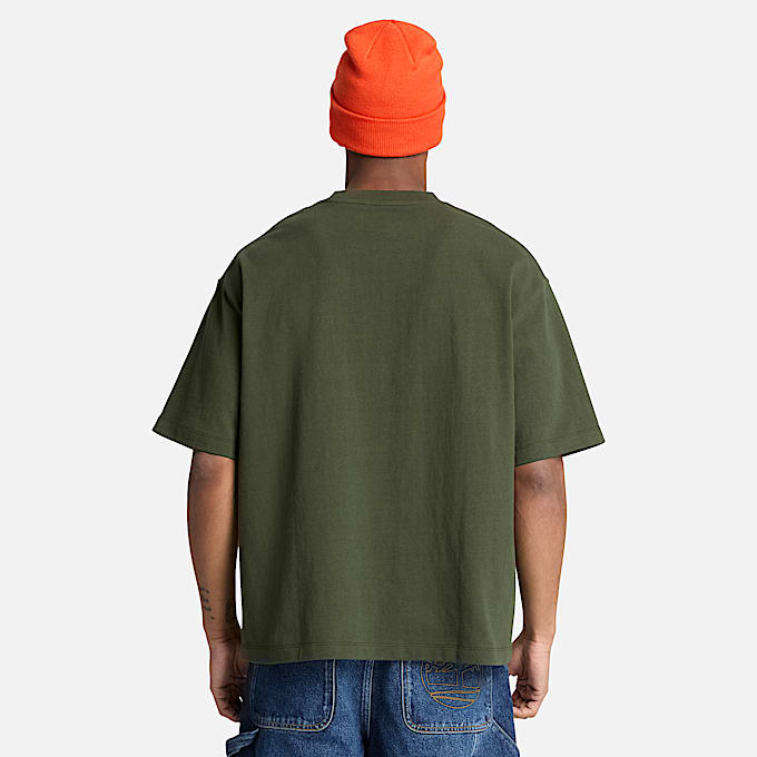 Playera de manga corta Rugged Boot para Hombre TBL Verde oscuro ALT8