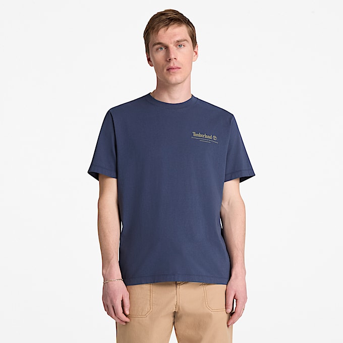 Mens Bootmakers ShortSleeve Graphic TShirt TBL Mood Indigo ALT1