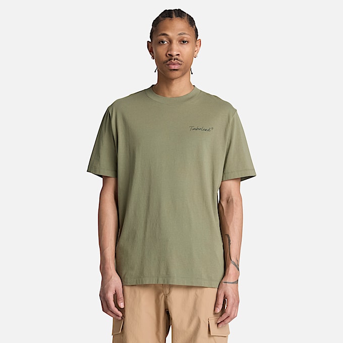 Playera Grfica para hombre New Hampshire Heritage TBL Verde lquen intenso ALT1