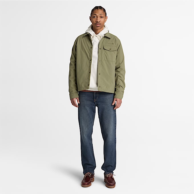 Mens Water Repellent Insulated Shacket TBL Deep Lichen Green ALT2