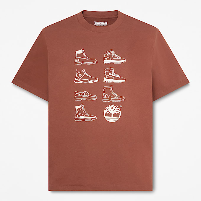 Mens Iconic Footwear ShortSleeve TShirt TBL Brown HERO