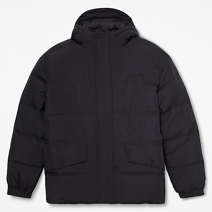 Mens Water Repellent Puffer Jacket TBL Black HERO