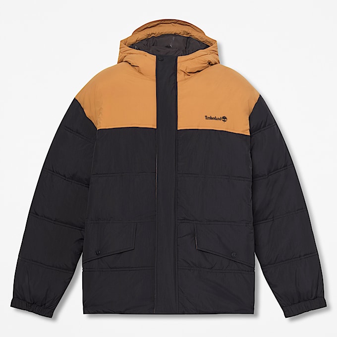 Mens Water Repellent Puffer Jacket TBL BlackWheat HERO