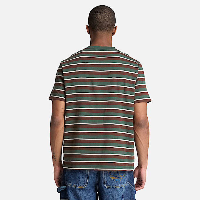 Mens Stripe ShortSleeve TShirt TBL Sycamore ALT8