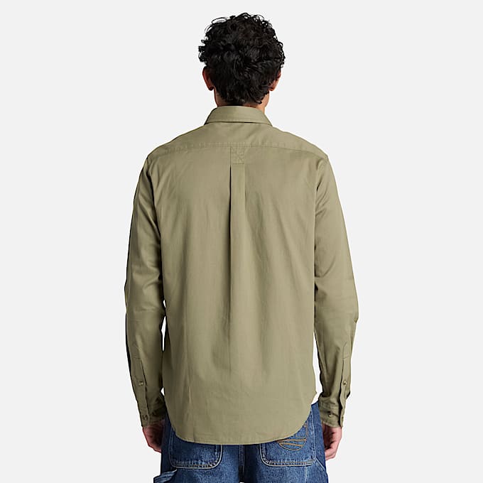 Mens Twill LongSleeve Shirt TBL Deep Lichen Green ALT8
