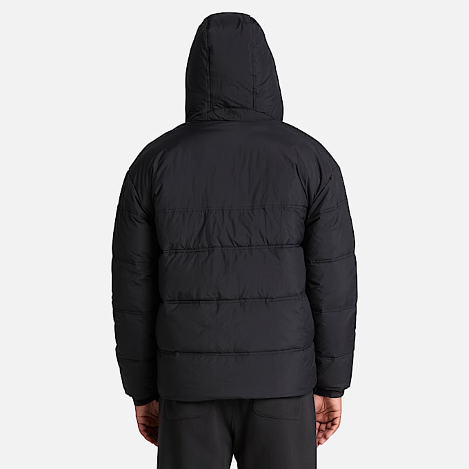Mens Water Repellent Puffer Jacket TBL Black ALT8