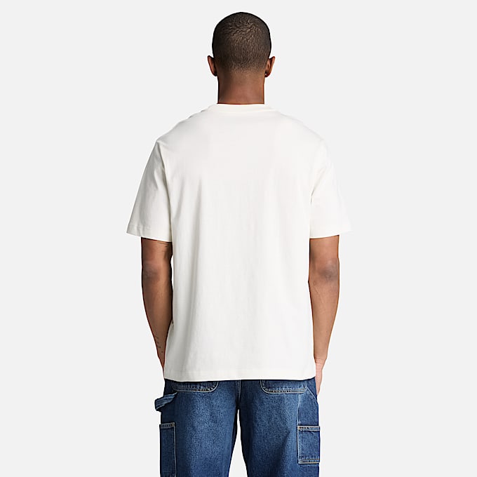 Mens Stack Logo Graphic ShortSleeve TShirt TBL Vintage White ALT8