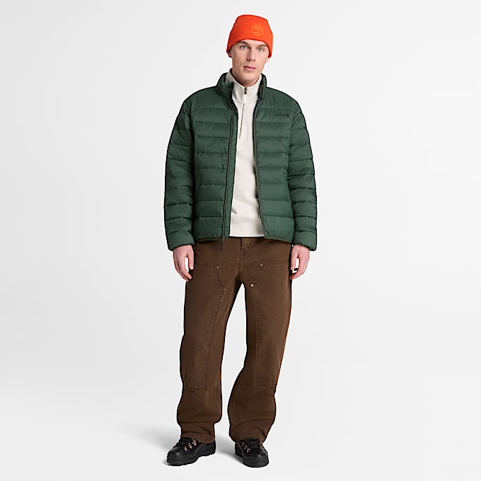 Mens Lightweight Puffer Jacket TBL Dark Green ALT2