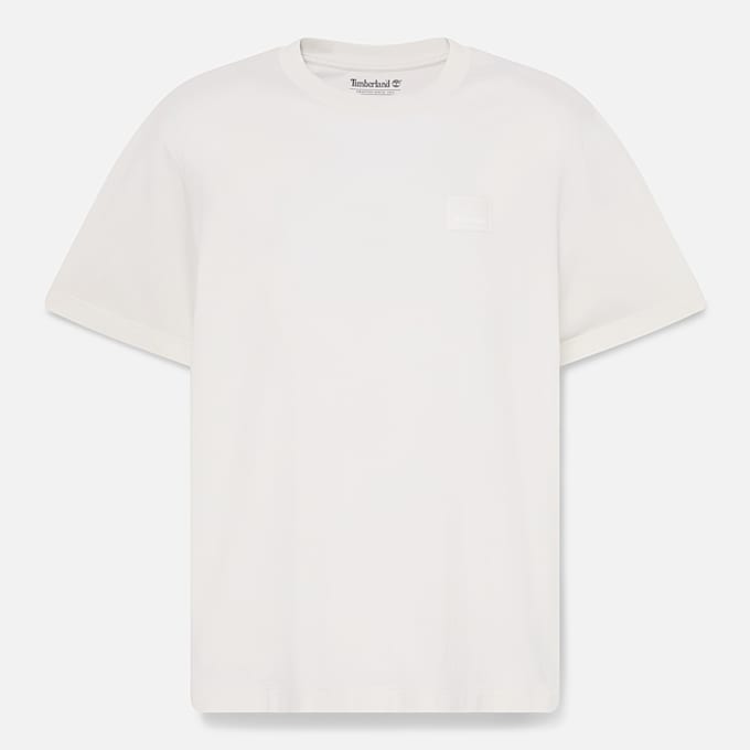 Mens Silicon Badge ShortSleeve TShirt TBL Vintage White HERO