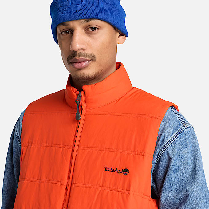 Mens Axis Peak Water Repellent Puffer Vest TBL Pureed Pumpkin ALT3