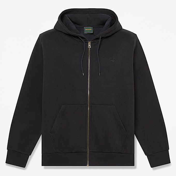 Haut  capuchon Oyster River  glissire avec logo pour hommes TBL Noir HERO