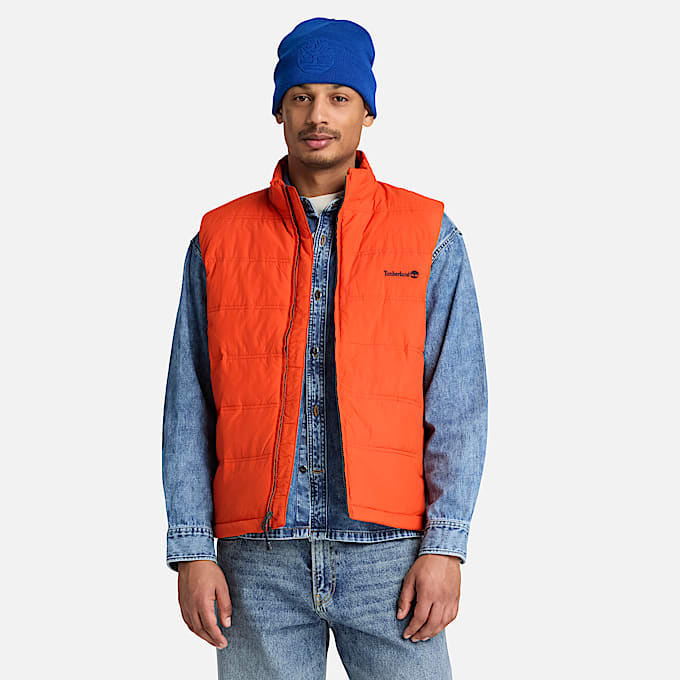 Mens Axis Peak Water Repellent Puffer Vest TBL Pureed Pumpkin ALT1