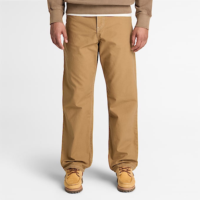 Mens Rindge Canvas Carpenter Pant TBL Medium Brown ALT1