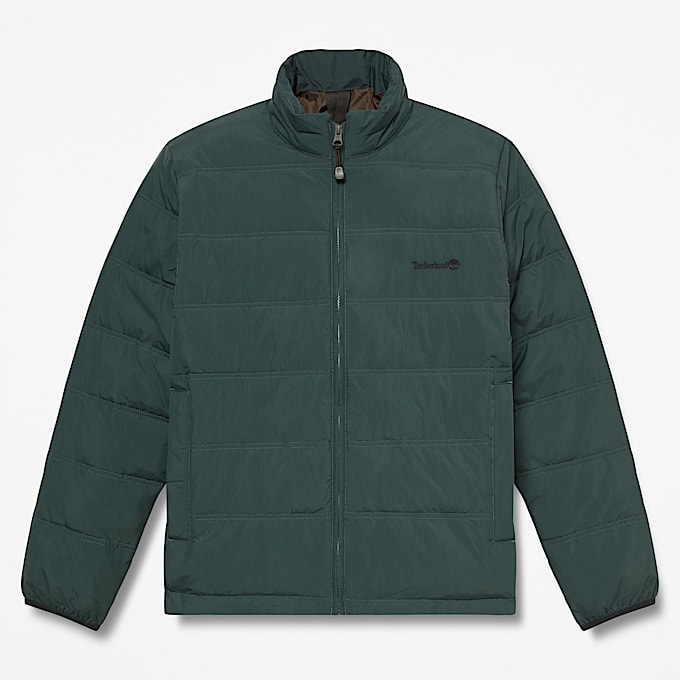 Mens Axis Peak Water Repellent Puffer Jacket TBL Dark Teal HERO