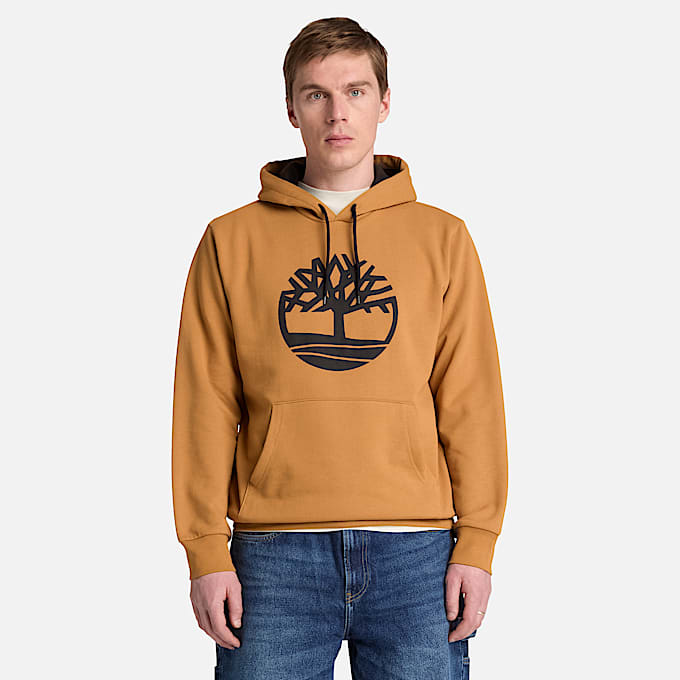 Mens Northwood Tree Logo Hoodie TBL Wheat ALT1