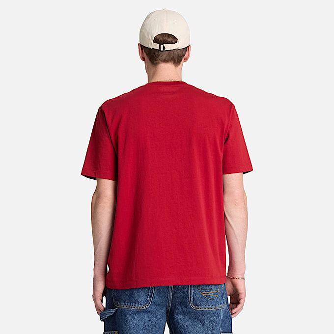 Mens Established 1973 Embroidered ShortSleeve TShirt TBL Rhythmic Red ALT8