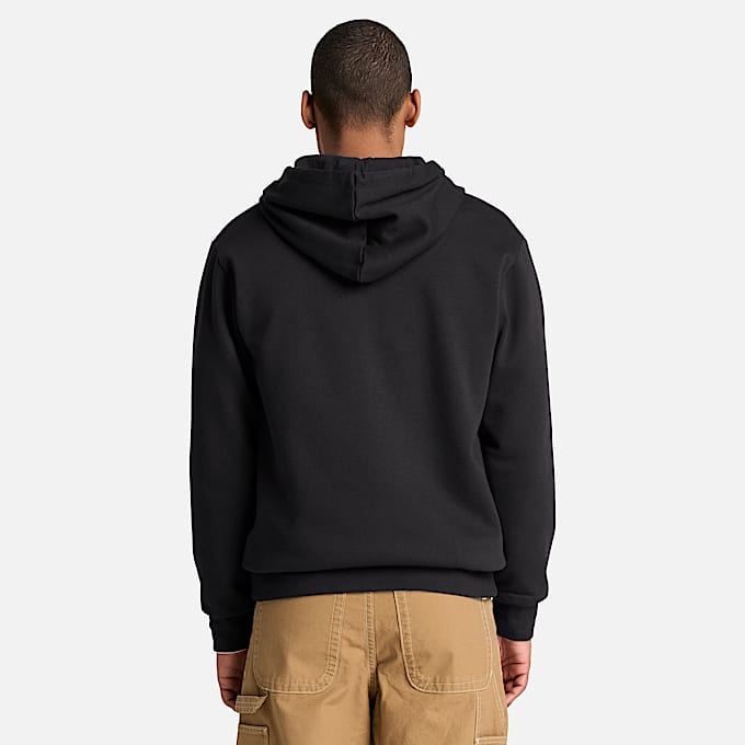 Haut  capuchon Oyster River  glissire avec logo pour hommes TBL Noir ALT8
