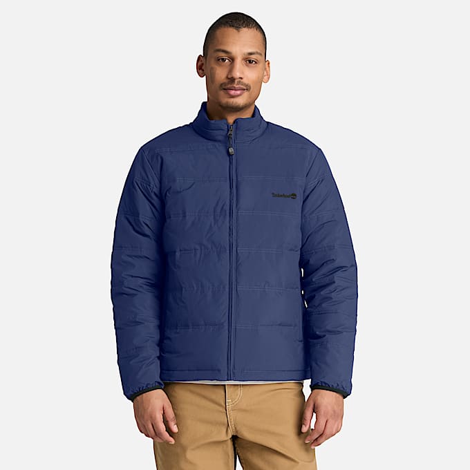 Mens Axis Peak Water Repellent Puffer Jacket TBL Dark Navy ALT1