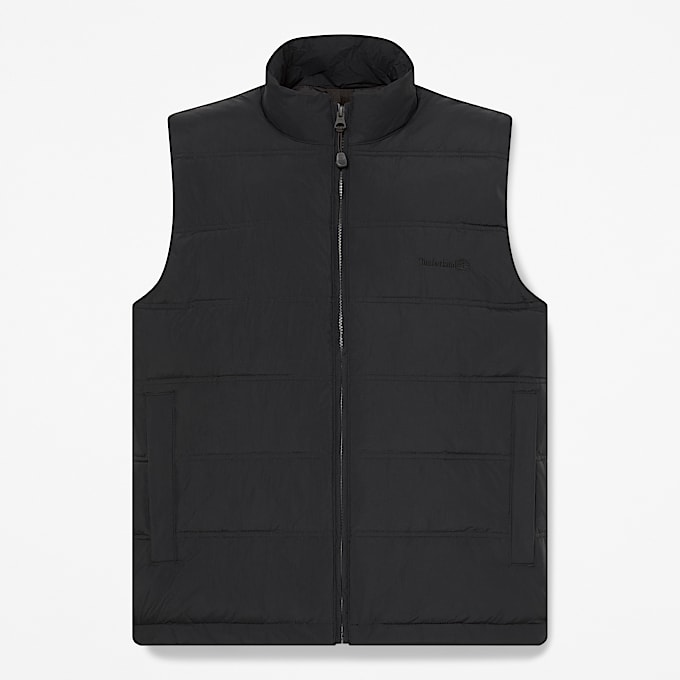 Mens Axis Peak Water Repellent Puffer Vest TBL Black HERO