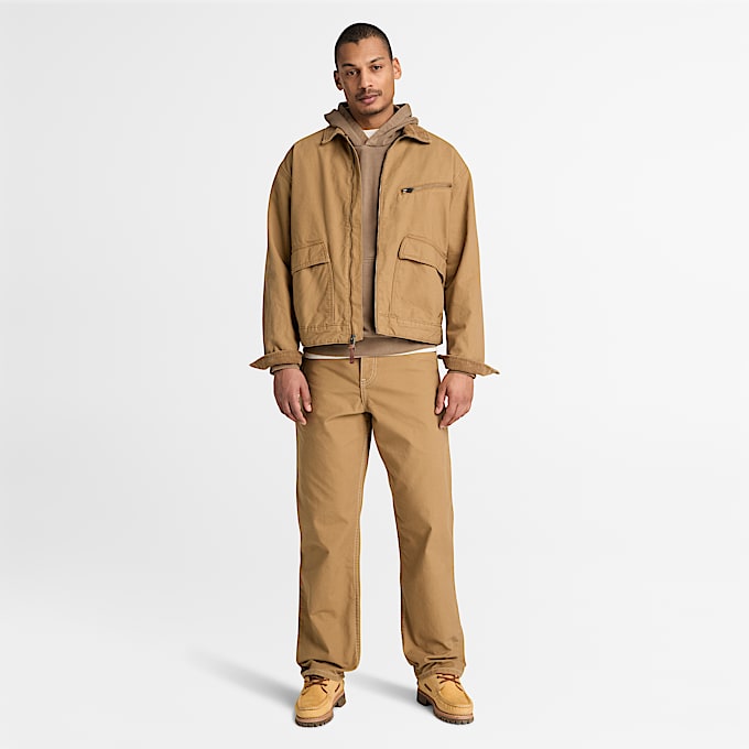 Mens Rindge Canvas Carpenter Pant TBL Medium Brown ALT2