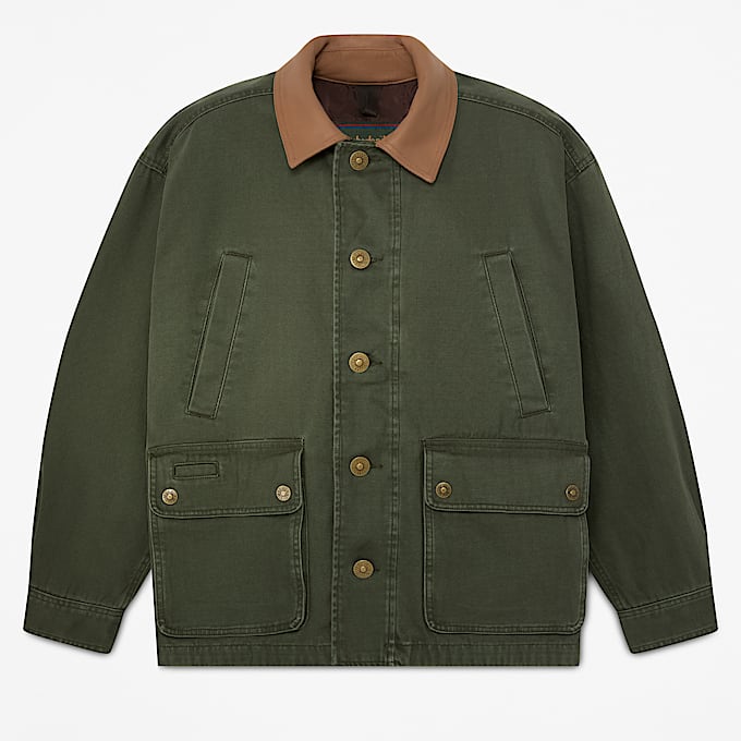 Mens Wenham Field Coat TBL Dark Green HERO