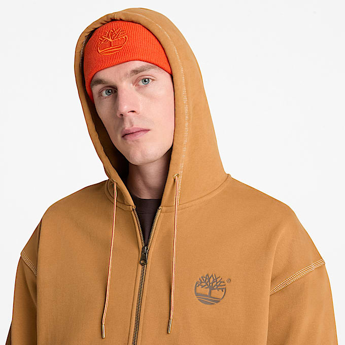 Mens Iconic FullZip Hoodie TBL Wheat ALT3