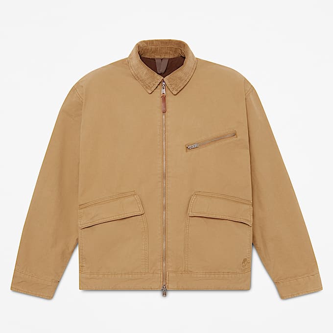 Mens Strafford Canvas Jacket TBL Medium Brown HERO