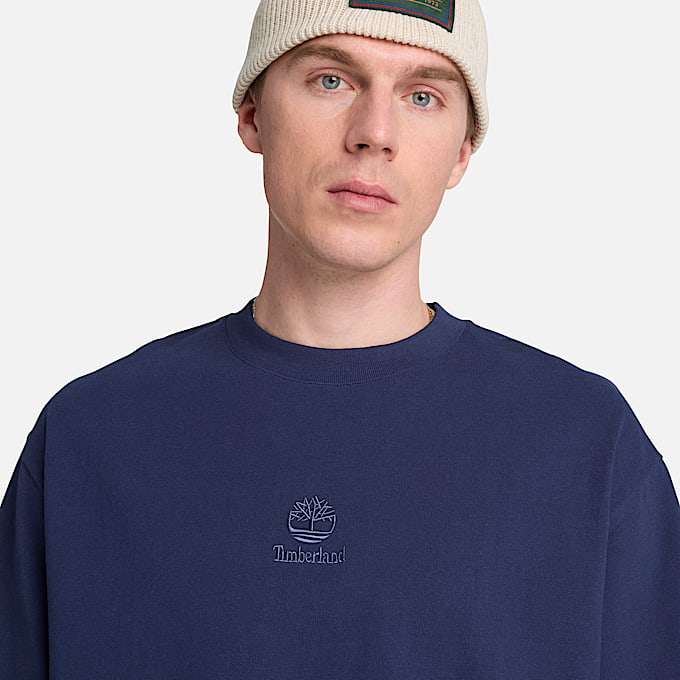Mens Shorewood Heavyweight ShortSleeve TShirt TBL Dark Navy ALT3