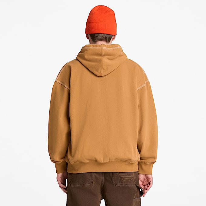 Mens Iconic FullZip Hoodie TBL Wheat ALT8