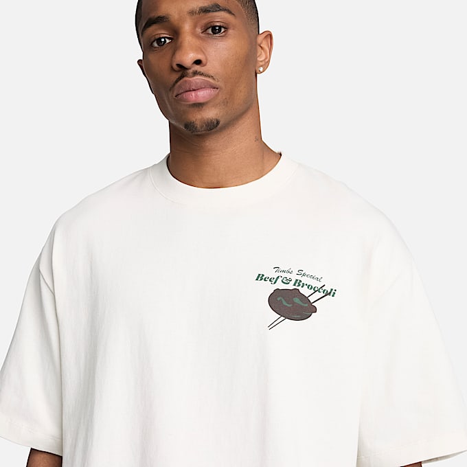 Mens Beef Broccoli Graphic TShirt TBL Vintage White ALT3