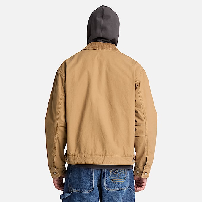 Mens Strafford Canvas Jacket TBL Medium Brown ALT8