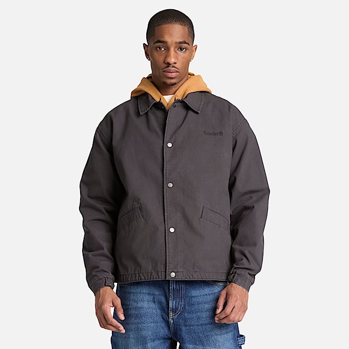 Mens Strafford Canvas Jacket TBL Vintage Black ALT1