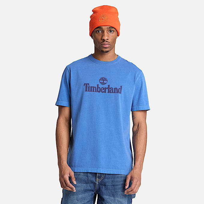 Mens South Cabot Garment Dye ShortSleeve TShirt TBL Cobalt Blue Wash ALT1