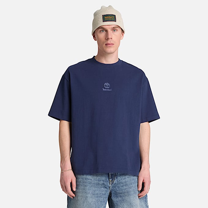 Mens Shorewood Heavyweight ShortSleeve TShirt TBL Dark Navy ALT1