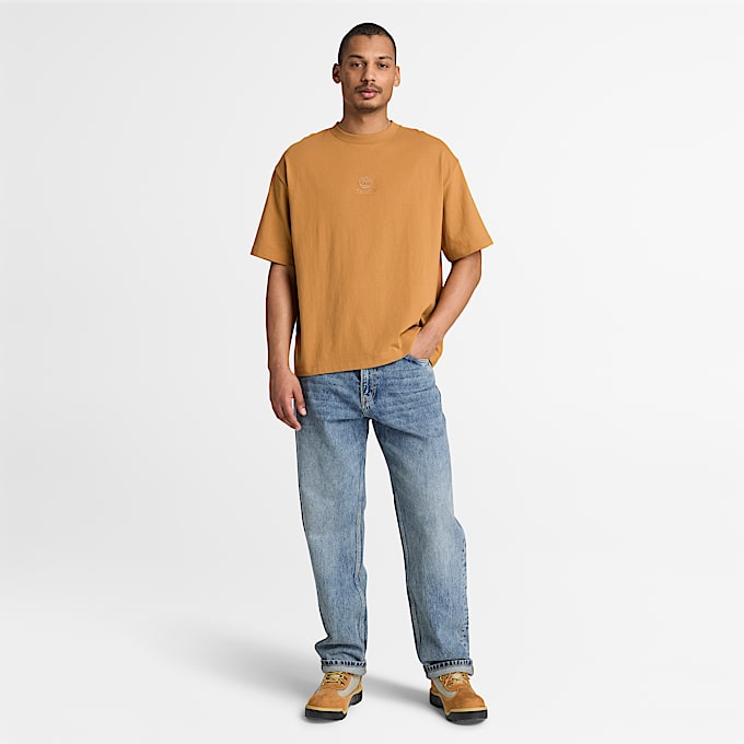 Mens Shorewood Heavyweight ShortSleeve TShirt TBL Wheat ALT2