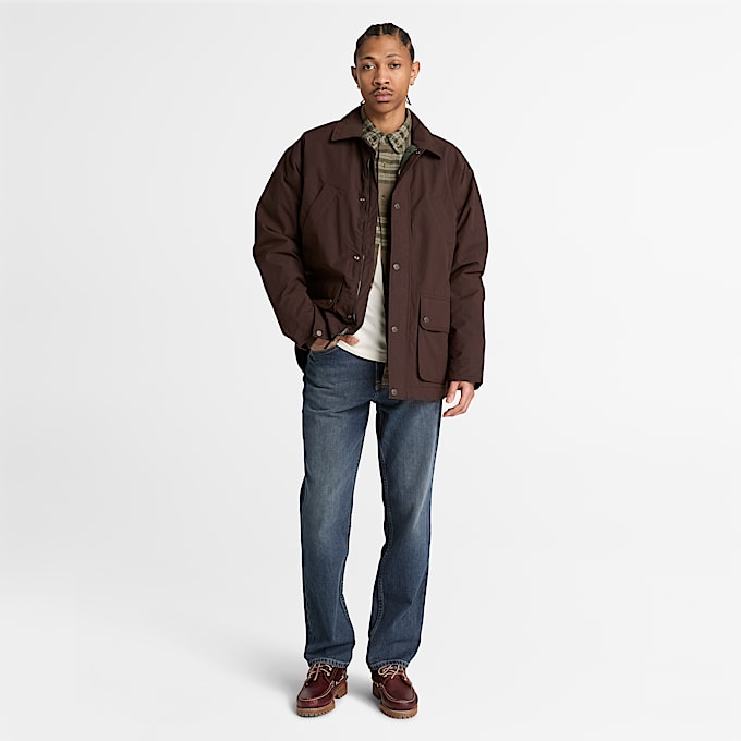 Mens Wenham Insulated Field Coat TBL Dark Brown ALT2