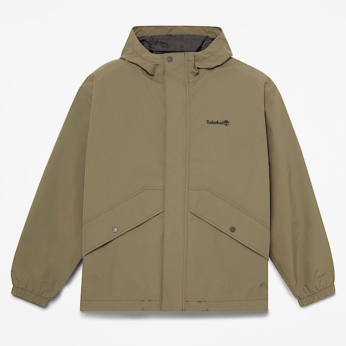 Chamarra impermeable Weatherline para Hombre TBL Oliva oscuro HERO