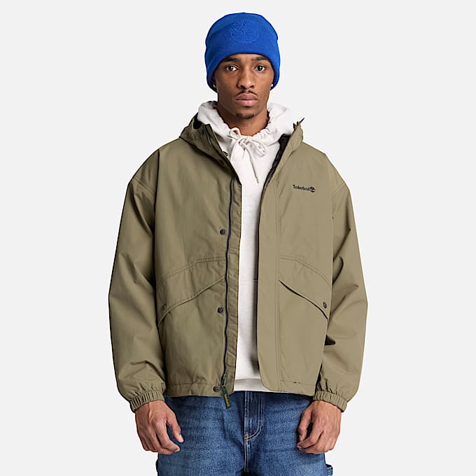 Chamarra impermeable Weatherline para Hombre TBL Oliva oscuro ALT1