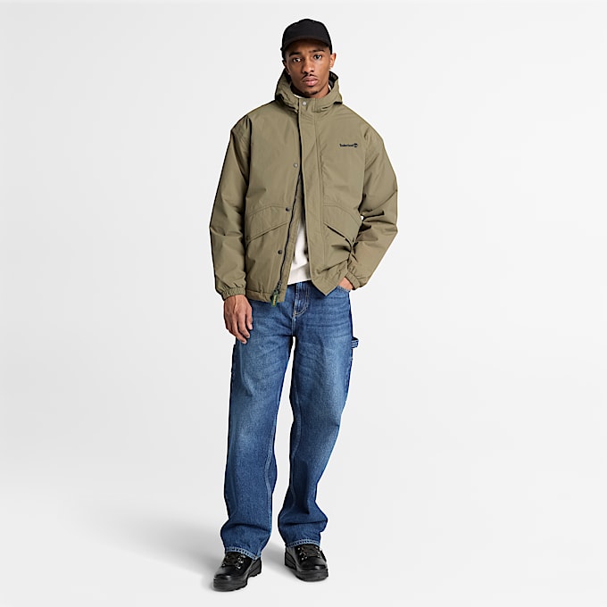 Mens Weatherline Waterproof Insulated Jacket TBL Dark Olive ALT2