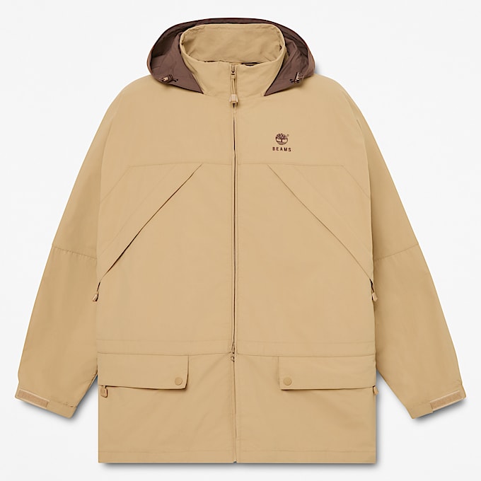 Timberland x BEAMS Nylon Zip Up Convertible Jacket TBL British Khaki HERO