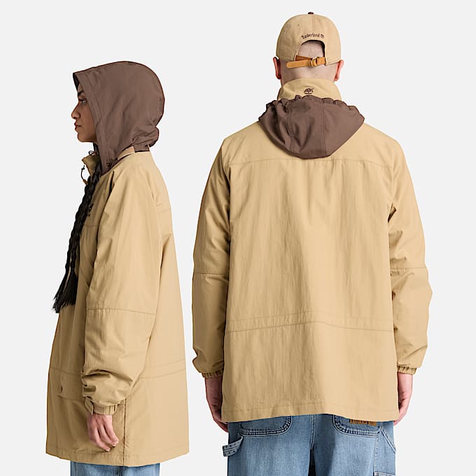 Timberland x BEAMS Nylon Zip Up Convertible Jacket TBL British Khaki ALT2