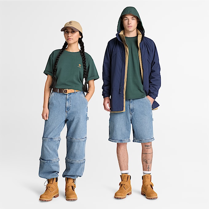 Timberland x BEAMS Cotton Print TShirt TBL Green Gables ALT1