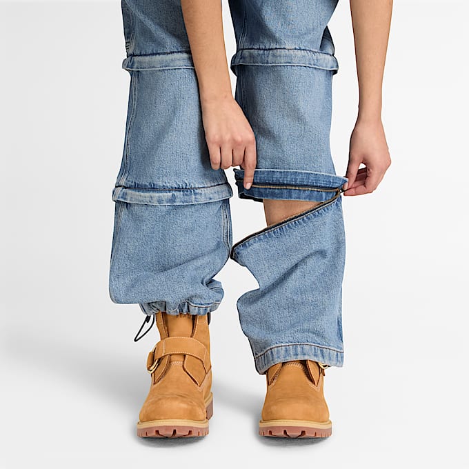 Timberland x BEAMS Denim Carpenter ZipOff Pant TBL Light Wash ALT4